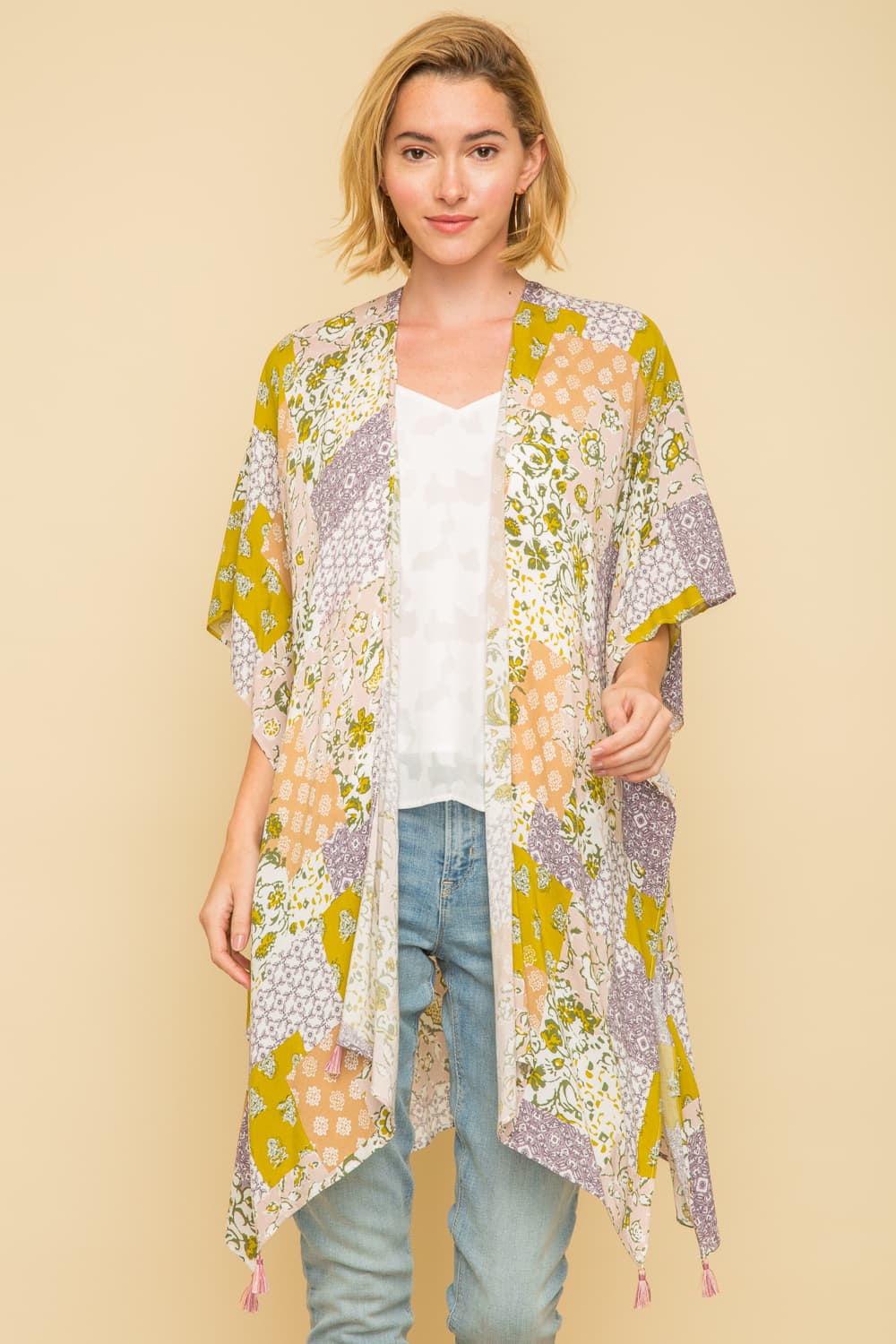 Print Kimono - Jade