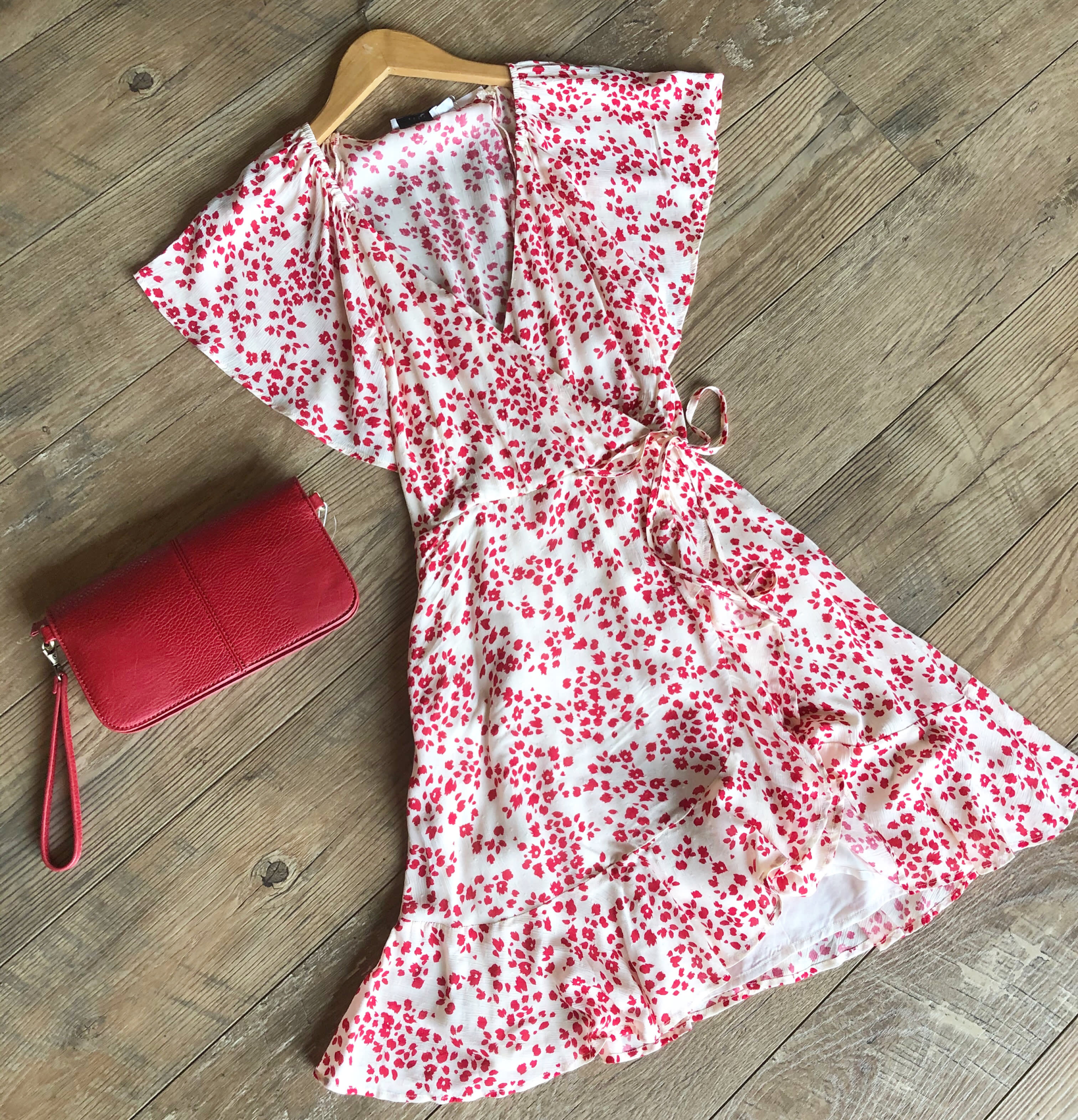 Red Print Dress - Jade