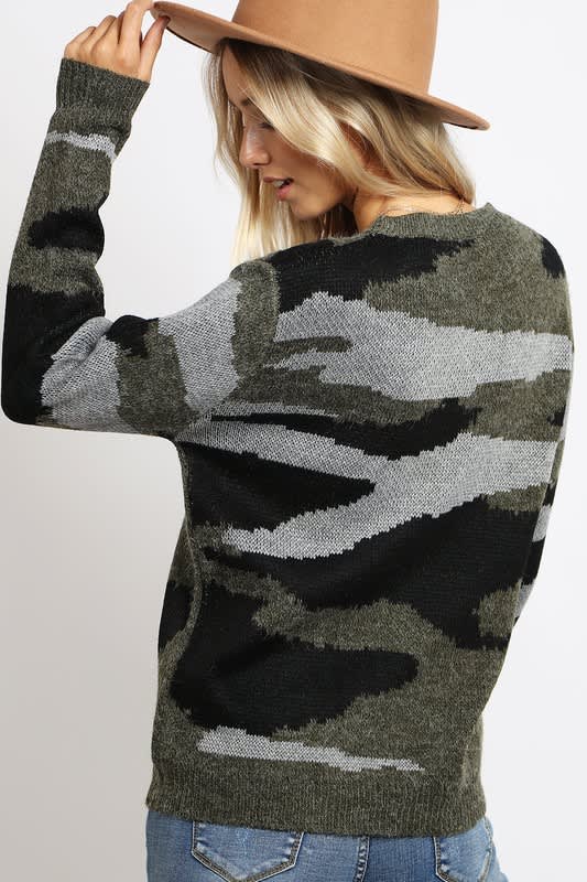 camo sweater
